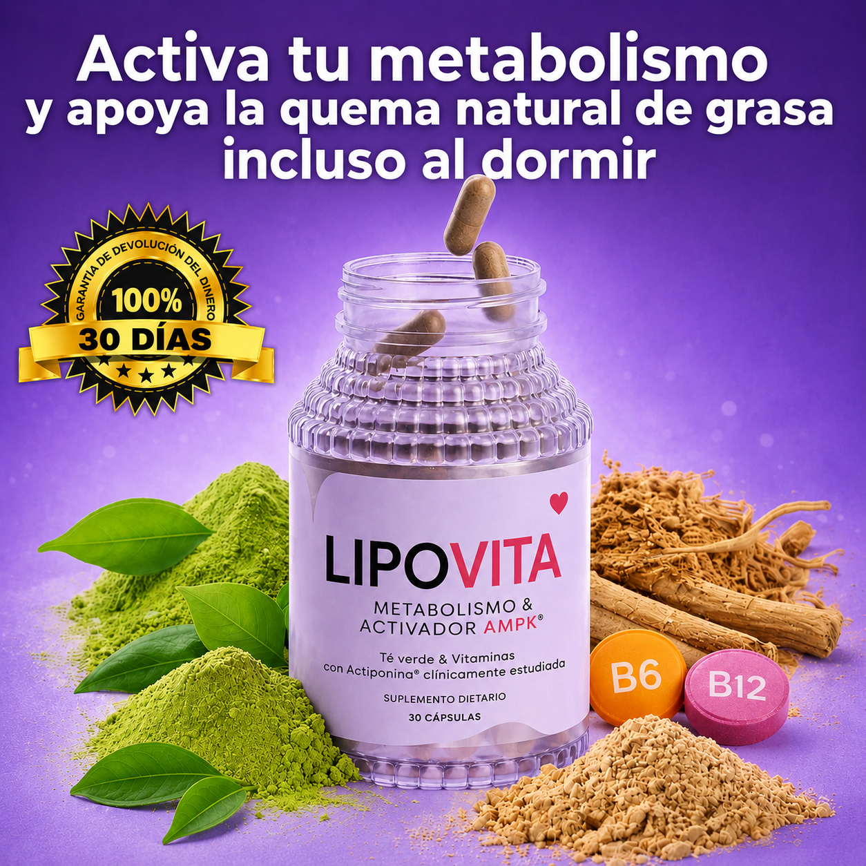 LIPOVITA™| Activador Metabólico · Quema Grasa Natural 24hs